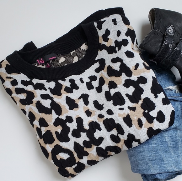 NEW🍒 Leopard sweater small cotton - Picture 2 of 4